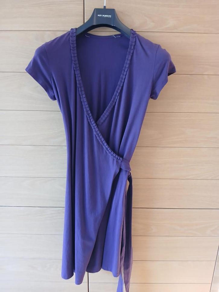 1 mauve wikkel-kleed - Maat : S - Zo goed als nieuw, Kleding | Dames, Jurken, Zo goed als nieuw, Maat 36 (S), Ophalen