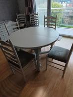 Eettafel met 6 stoelen, Huis en Inrichting, Tafels | Eettafels, Ophalen, Gebruikt