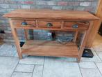 Console en teck avec 3 tiroires, Maison & Meubles, Enlèvement ou Envoi, Comme neuf, Teck