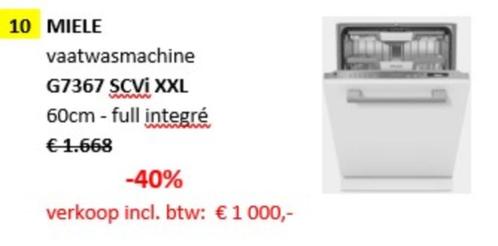 vaatwasmachine MIELE, Elektronische apparatuur, Vaatwasmachines, Nieuw, Inbouw, 85 tot 90 cm, 45 tot 60 cm, Minder dan 10 liter