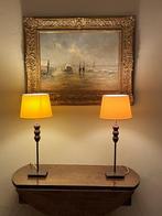 Paire de lampes décoratives, Maison & Meubles, Enlèvement, Comme neuf, Bois, 50 à 75 cm