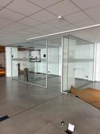 Parois intérieur de bureau en verre 2.6 x1.19 + porte, Comme neuf