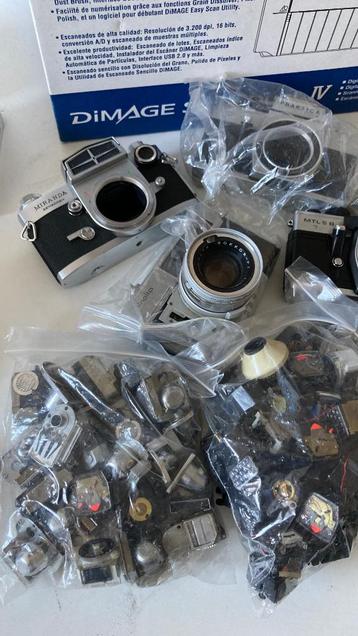 Diverse cameras & onderdelen voor reparatie