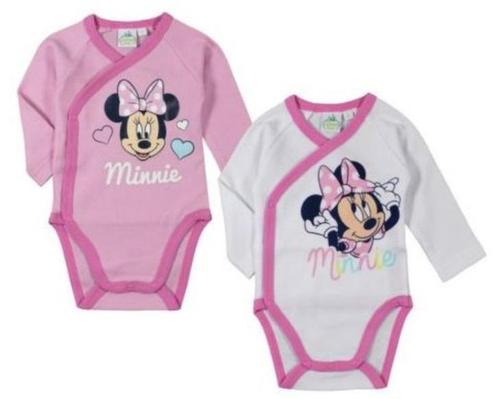 Minnie Mouse Rompertje Lange Mouw - Maat 50 en 56 - Disney, Enfants & Bébés, Vêtements de bébé | Taille 56, Neuf, Fille, Vêtements de nuit ou Sous-vêtements