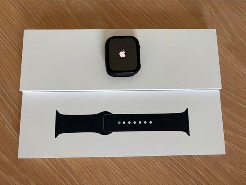 Apple iwatch series 9 45mm Midnight alu-nieuwstaat+garantie, Handtassen en Accessoires, Smartwatches, Zo goed als nieuw, iOS, Zwart