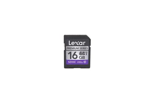 Lexar Premium 16GB SD geheugenkaart, Audio, Tv en Foto, Foto | Geheugenkaarten, Zo goed als nieuw, SD, 16 GB, Fotocamera, Verzenden
