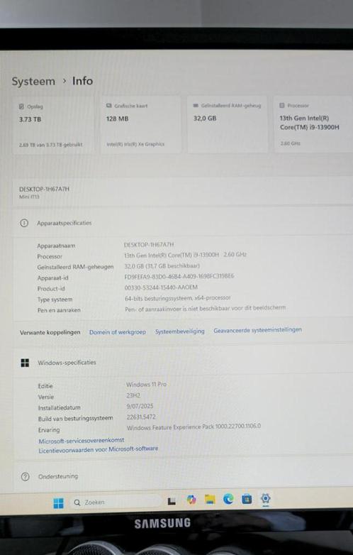 GEEKOM IT13, Computers en Software, Desktop Pc's, Zo goed als nieuw, 4 Ghz of meer, SSD, 32 GB, Ophalen