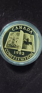 mooie zeldzame gouden proofmunt canadese 100 dollar 1982, Postzegels en Munten, Setje, Goud, Verzenden, Noord-Amerika