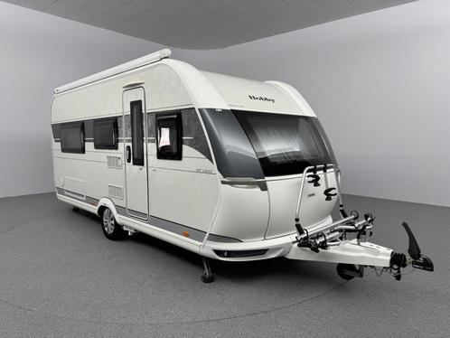 Hobby De Luxe 460 LU Cassetteluifel Mover Fietsendrager, Caravans en Kamperen, Caravans, Rondzit, Hobby, 2 aparte bedden, 4 tot 5 meter
