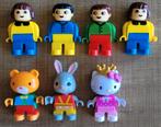 Bouwblokken Unico: 7 speelpoppetjes (Hello Kitty, beertje,), Kinderen en Baby's, Ophalen of Verzenden, Zo goed als nieuw, Overige merken
