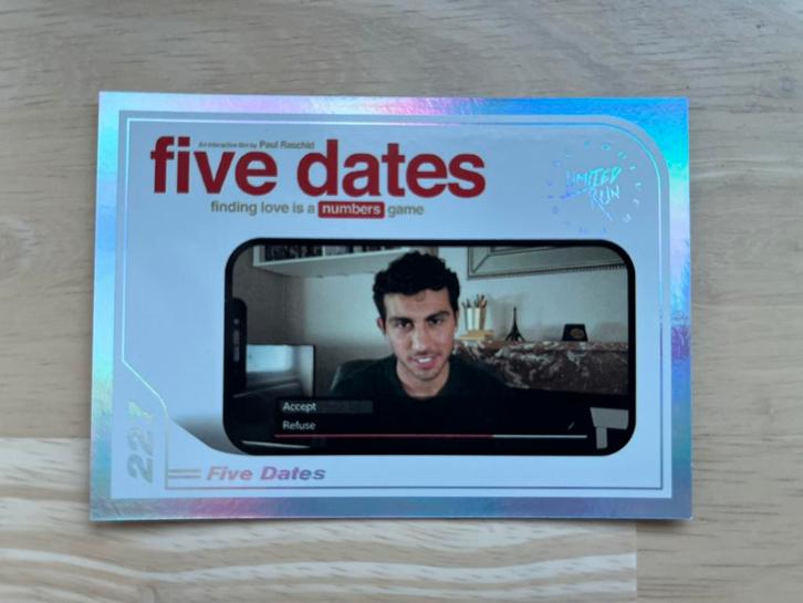 LRG Kaart Nr. 227 - Five Dates, Hobby en Vrije tijd, Verzamelkaartspellen | Overige, Zo goed als nieuw, Ophalen of Verzenden
