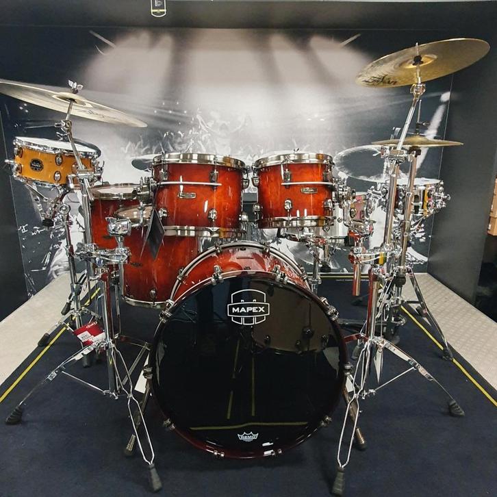 Mapex Saturn Evolution Limited Edition shell set: Maple Burl, Muziek en Instrumenten, Drumstellen en Slagwerk, Nieuw, Ophalen of Verzenden