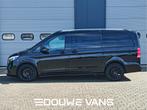 Mercedes-Benz V-Klasse V300 L2 9G-Tronic Leder MBUX Dubbel C, Auto's, Automaat, 4 cilinders, 2000 kg, Zwart