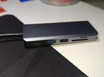 USB Type-C-hub Dubbele HDMI, micro SD, Ophalen of Verzenden, Zo goed als nieuw, USB-hub, Telefoon