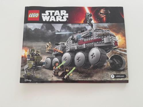 Lego 75151 - Star Wars - Clone Turbo Tank, Kinderen en Baby's, Speelgoed | Duplo en Lego, Zo goed als nieuw, Lego, Losse stenen