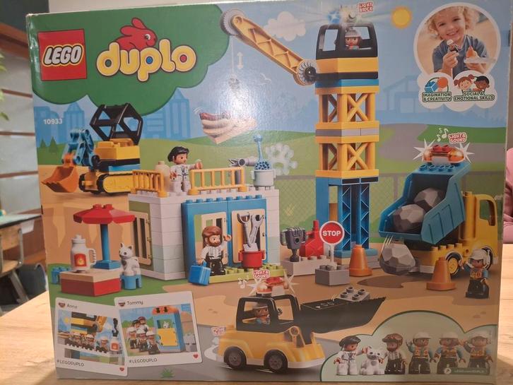 LEGO duplo bouwplaats 10933, Kinderen en Baby's, Speelgoed | Duplo en Lego, Zo goed als nieuw, Duplo, Complete set, Ophalen of Verzenden