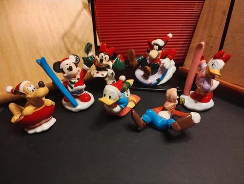 Enesco 7 ceramic figuren Disney (breekbaar porcelijn ), Verzamelen, Disney, Zo goed als nieuw, Beeldje of Figuurtje, Mickey Mouse