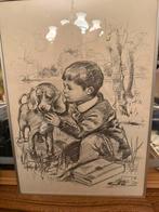 Potloodtekening, Antiek en Kunst, Kunst | Tekeningen en Fotografie, Ophalen of Verzenden