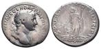 Monnaie romaine, Denier - Trajan (Arabie) 112-114 AD, Enlèvement ou Envoi, Monnaie en vrac, Argent, Italie