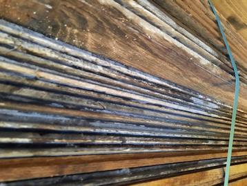 Oud lot eiken planken / vloer 50m2 beschikbaar voor biedingen