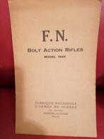 FABRIQUE NATIONALE D'ARMES DE GUERRE HERSTAL F N BOLT 1926, Collections, Comme neuf, Enlèvement ou Envoi