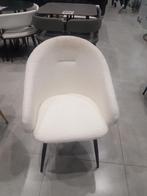 Lot de 6 chaise en laine rasé blanc neige, Huis en Inrichting, Stoelen, Ophalen, Nieuw, Wit, Vijf, Zes of meer stoelen