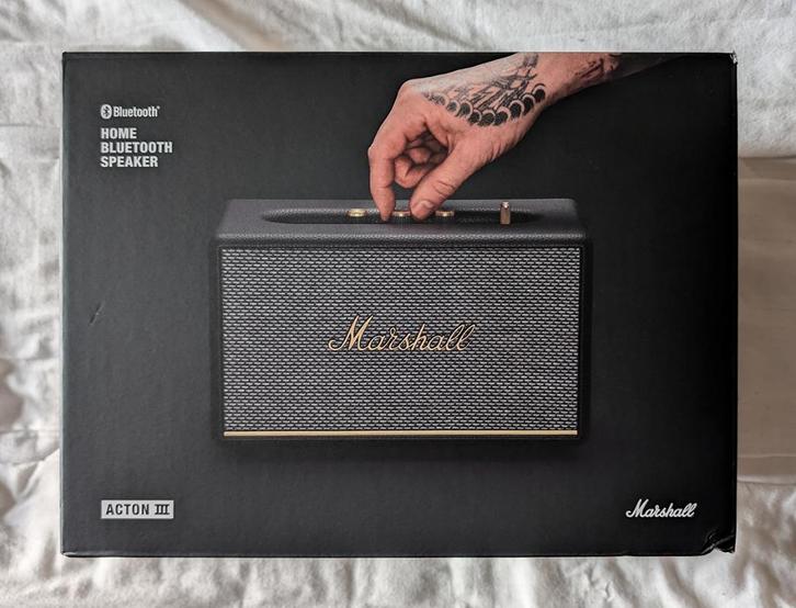 Marshall Acton III Luidspreker - Zwart, Audio, Tv en Foto, Luidsprekerboxen, Zo goed als nieuw, Overige typen, Minder dan 60 watt