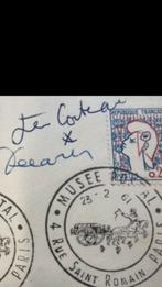 Marianne de Cocteau 1961  signé à la main par Cocteau, Timbres & Monnaies, Lettres & Enveloppes | Étranger, Enveloppe