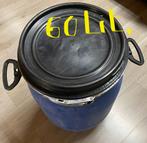 Vat van 60 liter met metalen band, schoon, 30€, Ophalen of Verzenden, Zo goed als nieuw