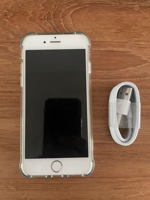 iPhone 6 met laadkabeltje, Telecommunicatie, Mobiele telefoons | Apple iPhone, Zo goed als nieuw, 16 GB, iPhone 6, Wit, Ophalen