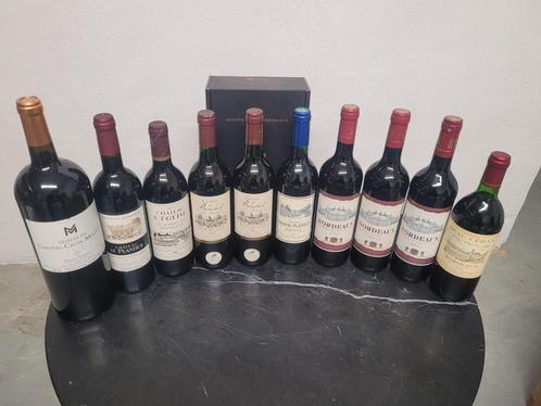 12 x Bordeaux (1 Magnum) 8 €/bouteille, Collections, Vins, Comme neuf, Vin rouge, France, Pleine, Enlèvement