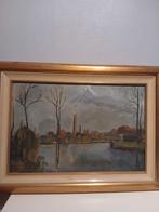 Paul Leduc huile sur toile dendre à ninove, Antiek en Kunst