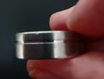 Brede zilveren ring met groef, Ophalen, Gebruikt, Zilver, Zilver