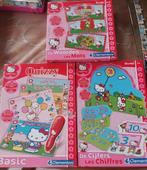 Hello Kitty 3 educatieve spelletjes.(Clementoni), Comme neuf, Enlèvement ou Envoi