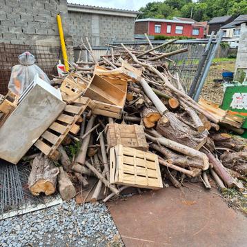 Brandhout te koop 2 tot 3 m3 gratis gemakkelijk toegankelijk, Tuin en Terras, Brandhout, Minder dan 3 m³, Ophalen