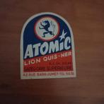 Ancienne étiquette de bière Atomic Jumet, Collections, Marques de bière, Comme neuf, Enlèvement ou Envoi