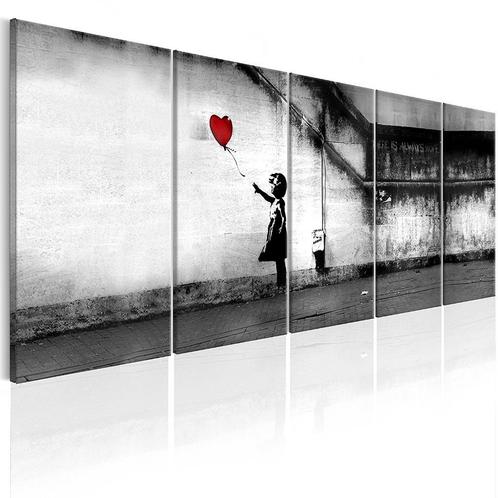 Canvas schilderij Banksy- There is always HOPE 220 x 80 cm, Antiek en Kunst, Kunst | Schilderijen | Abstract, Verzenden