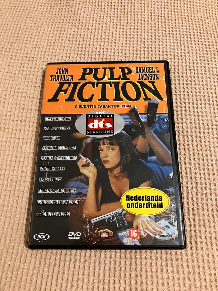 Pulp Fiction DVD John Travolta Amanda Plummer Bruce Willis, Cd's en Dvd's, Dvd's | Actie, Zo goed als nieuw, Actiekomedie, Vanaf 12 jaar