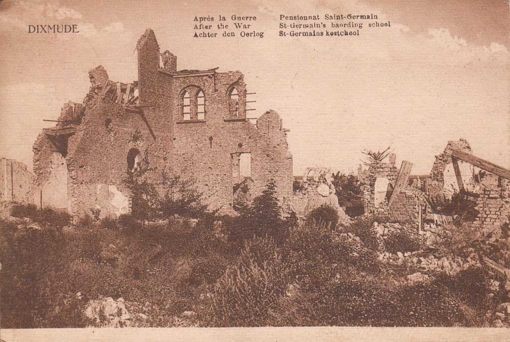 1919 - BELGIË - Diksmuide: St.-Germains Kostschool, Verzamelen, Postkaarten | België, Gelopen, West-Vlaanderen, Voor 1920, Verzenden