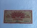 Ticket 1 MARKKA Finland 1963 nieuw, Ophalen of Verzenden, Los biljet