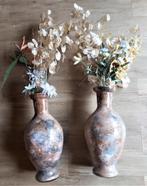 2 VASES EFFET MARBRE, Maison & Meubles, Accessoires pour la Maison | Vases, Comme neuf, Enlèvement, Autres couleurs, Verre