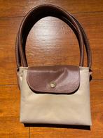 Sac longchamp pliable, Enlèvement ou Envoi, Utilisé, Beige, Sac à main
