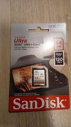 SD kaart 64gb, Audio, Tv en Foto, SD, Nieuw, Fotocamera, 64 GB