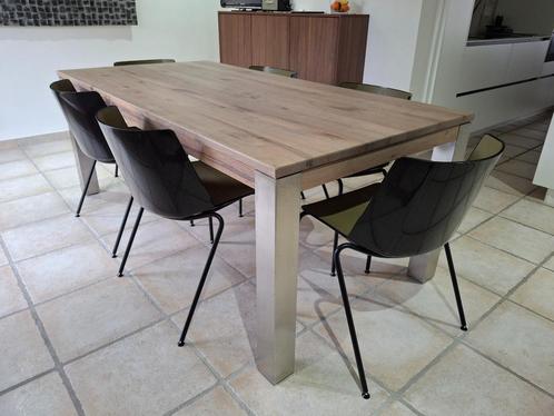 Eettafel, Huis en Inrichting, Tafels | Eettafels, Zo goed als nieuw, 50 tot 100 cm, 150 tot 200 cm, Rechthoekig, Ophalen