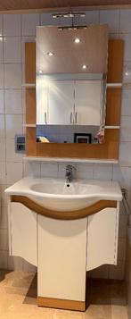 Badkamermeubel met spiegelkast  80 cm, Huis en Inrichting, Ophalen, Gebruikt, Spiegelkast