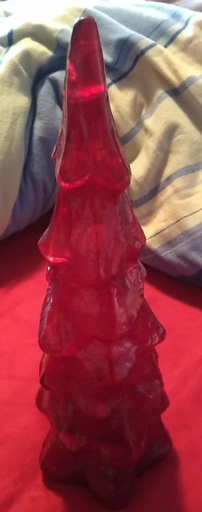 rode kerstboom 47 cm met lichtjes in, Ophalen of Verzenden