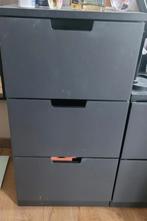 Armoire ikea noir avec 3 tiroirs, Ophalen, Gebruikt