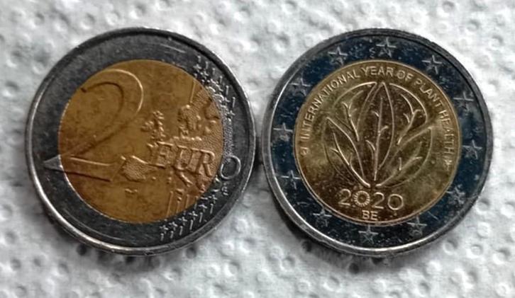 2 euro België 2020 (planten), Timbres & Monnaies, Monnaies | Europe | Monnaies euro, Monnaie en vrac, 2 euros, Belgique, Enlèvement ou Envoi