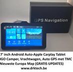 7 inch Android Auto-Apple Carplay Tablet Camper GPS EU Map., Ophalen of Verzenden, Nieuw