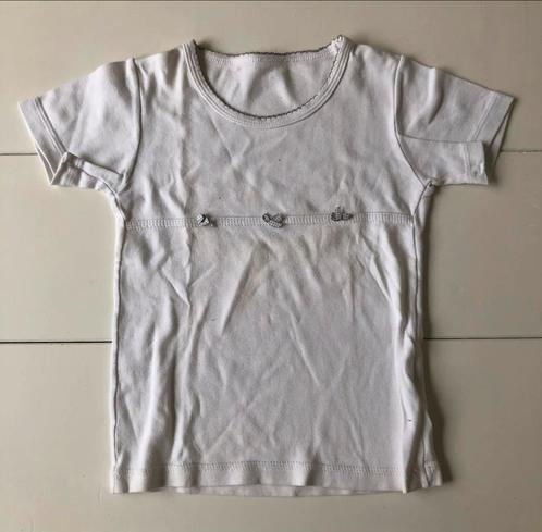 wit t-shirt Rose de Morty 104, Kinderen en Baby's, Kinderkleding | Maat 104, Gebruikt, Meisje, Shirt of Longsleeve, Ophalen of Verzenden